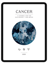 Cancer Season + New Moon Workbook - Digital