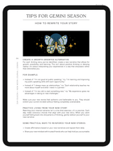 Gemini Season + New Moon Workbook - Digital