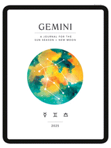 Gemini Season + New Moon Workbook - Digital