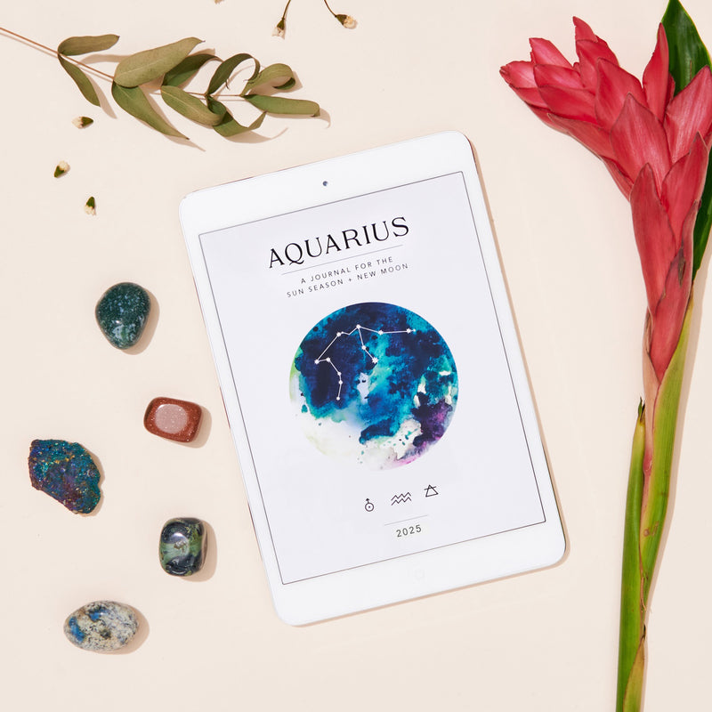 Aquarius Season + New Moon Workbook - Digital