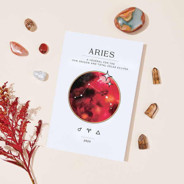 Aries Season + Total Solar Eclipse Workbook (Printed)