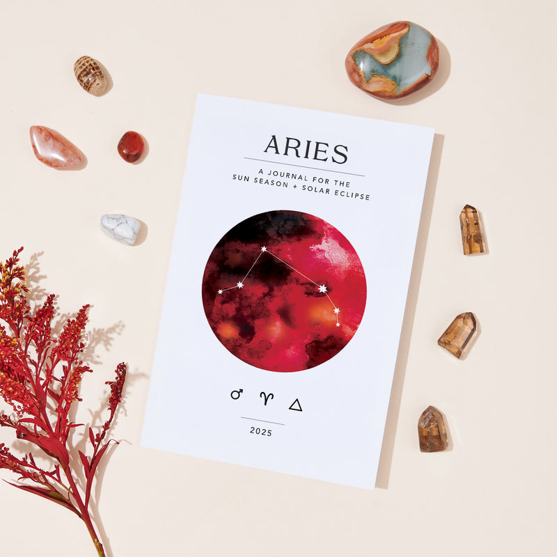 Aries Season + Partial Solar Eclipse Workbook - Printed