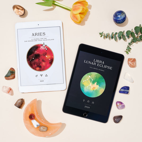Aries Season + Libra Lunar Eclipse Workbook Bundle (Digital)