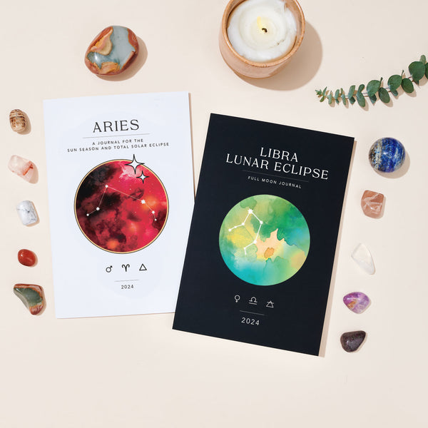 Aries Season + Libra Lunar Eclipse Workbook Bundle (Printed)