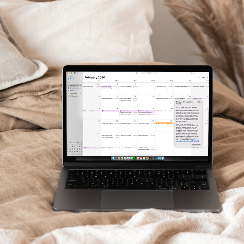 Digital Astrology Calendar 2026