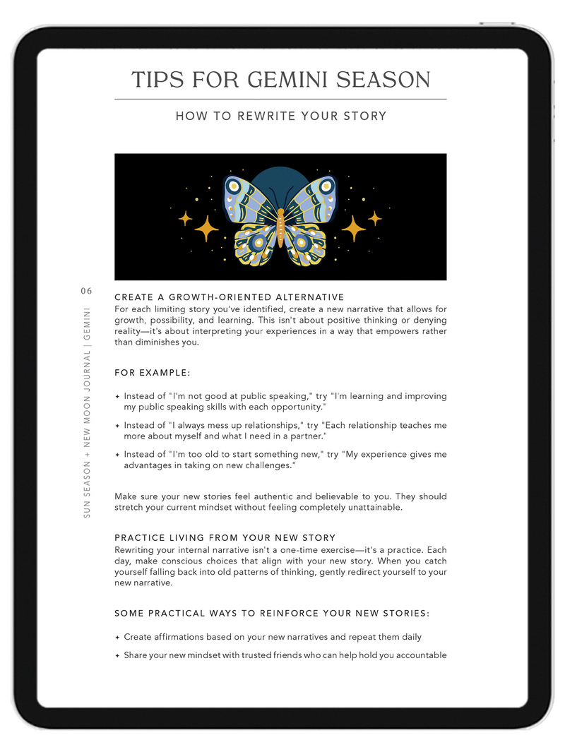 Gemini Season + New Moon Workbook - Digital