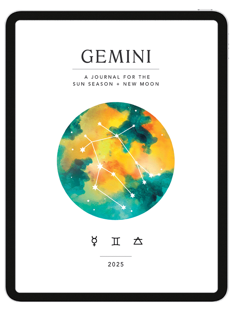 Gemini Season + New Moon Workbook - Digital
