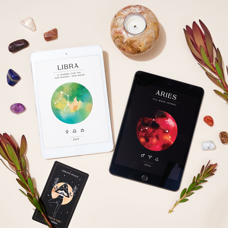 Libra Season + Aries Full Moon Workbook Bundle - Digital