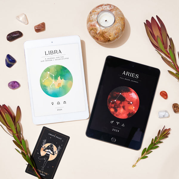 Libra Season + Aries Full Moon Workbook Bundle - Digital