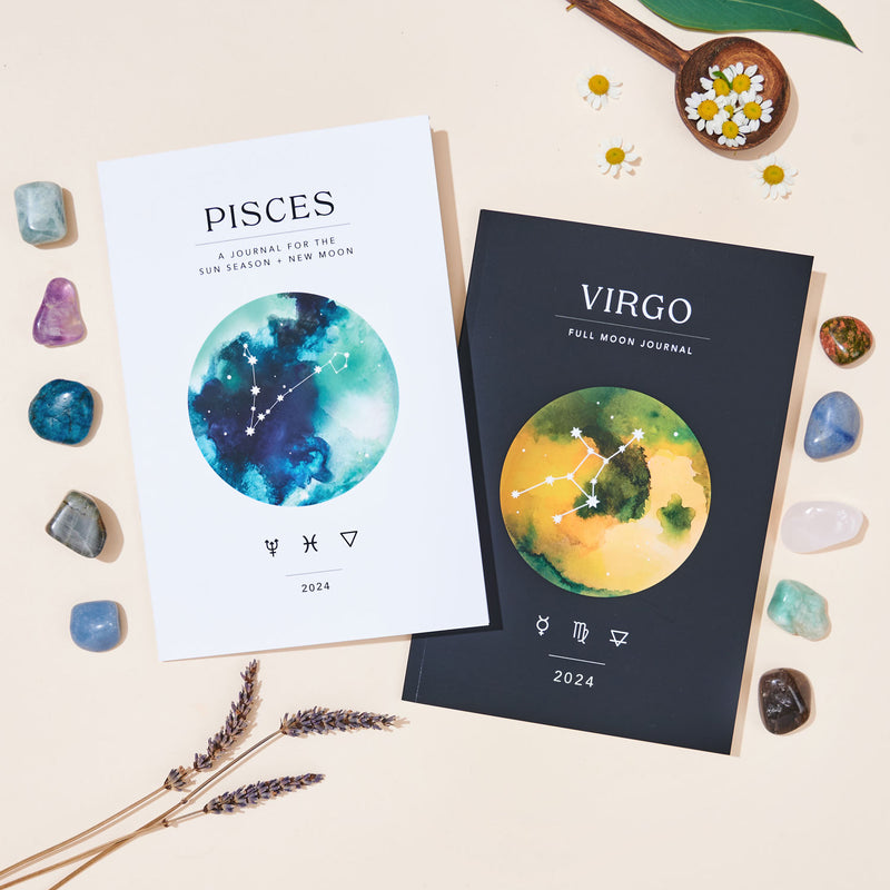Pisces Season + Virgo Full Moon Workbook Bundle (Printed)