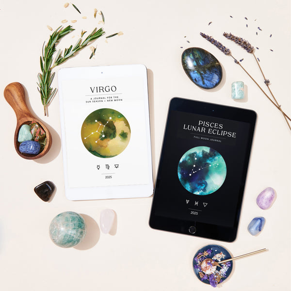 Virgo Season + Pisces Lunar Eclipse Workbook Bundle - Digital