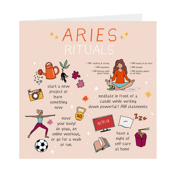 Aries Rituals Greeting Card