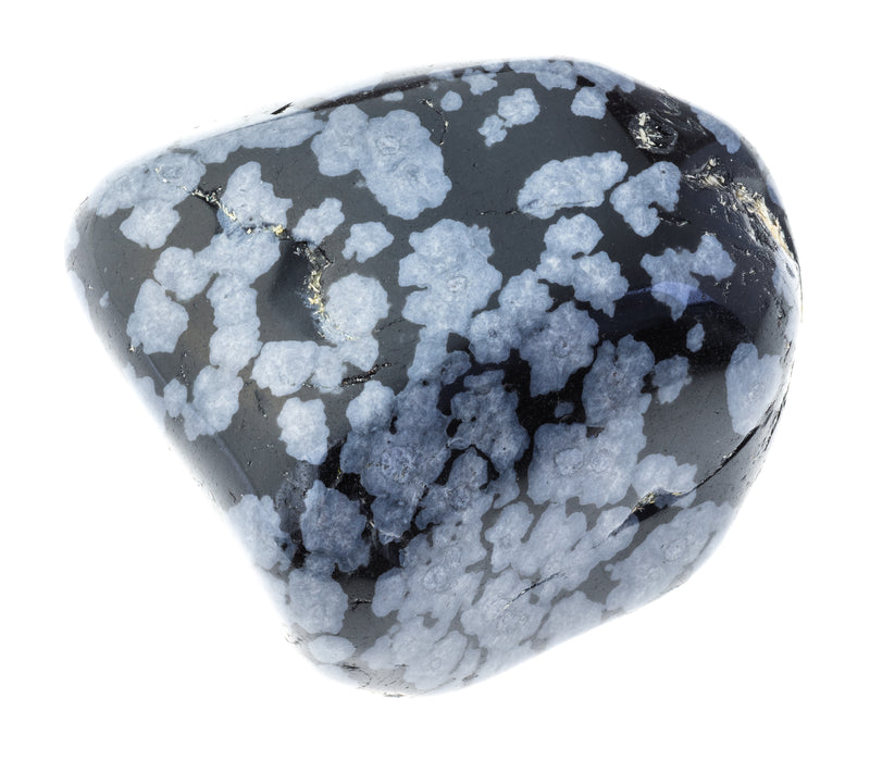 snowflake obsidian tumbled stone